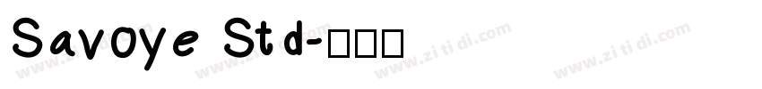 Savoye Std字体转换